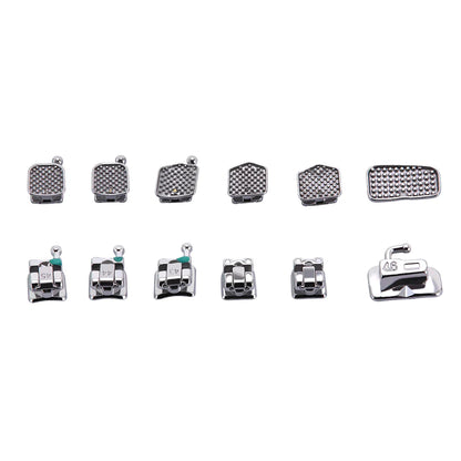 AZDENT 5 Boxes Dental Brackets – Passive Self-Ligating Orthodontic Braces with MIM Monoblock & Buccal Tubes, MBT/Roth 0.022, 345 Hooks