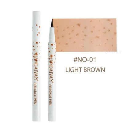 Face Fake Freckles Pen – Natural Waterproof Lifelike Dot Spot Makeup Tool for Long-Lasting Look