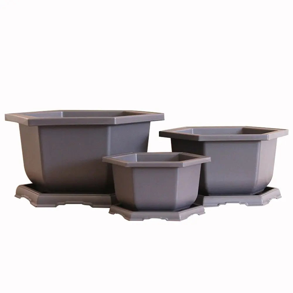 Hexagon Flower Pots – Succulent Box Planter, Plant Container for Home & Office Decor