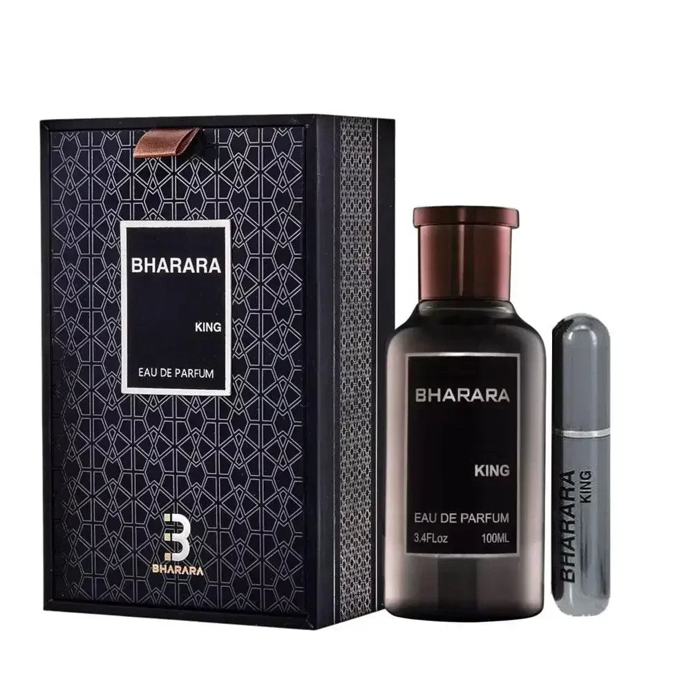 100ML Bharara King Eau De Parfum for Men — 3.4oz Spray, Sealed in High-End Gift Box, Luxury Fragrance