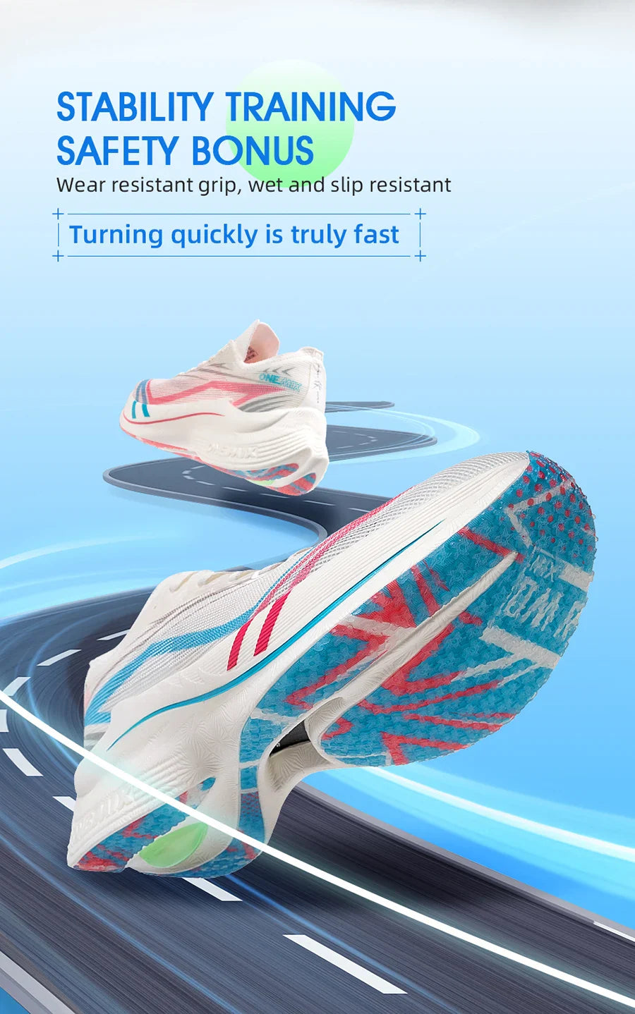 ONEMIX 2025 Carbon Plate Marathon Running Shoes - Ultralight Shock-Absorbing Sneakers with Stable Support