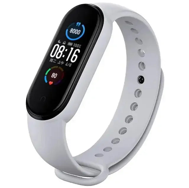 Silicone Watch Strap for Xiaomi Mi Band - Adjustable Replacement Wristband for Mi Band 3 4 5 6 7 Smartwatch