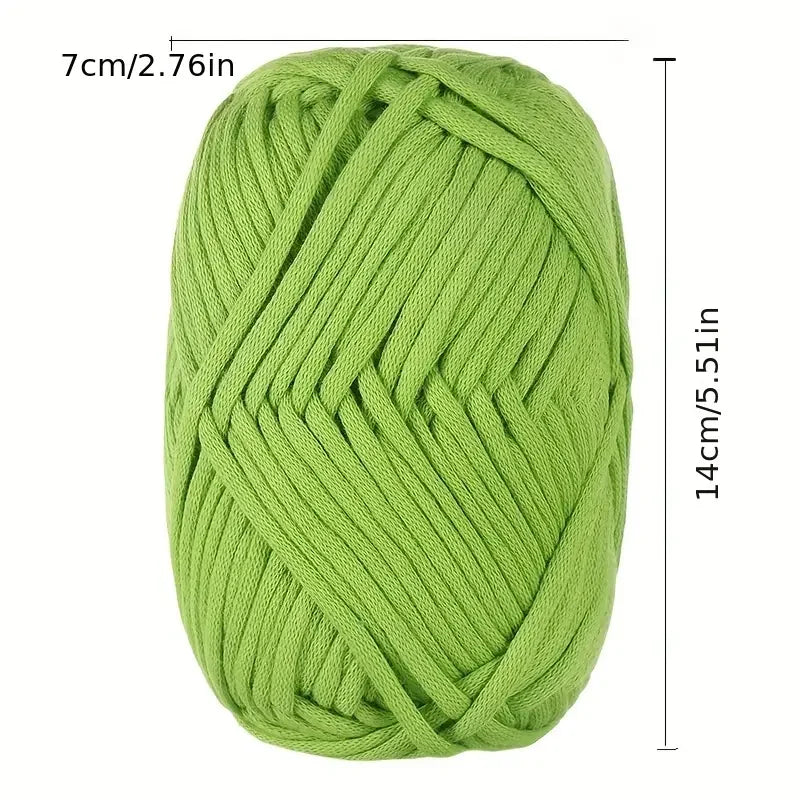 50g Genuine Cotton Yarn - Easy-to-Use Crochet Yarn for Beginners, Hand Knitting & DIY Projects (Scarves, Blankets, Hats, Clothes)