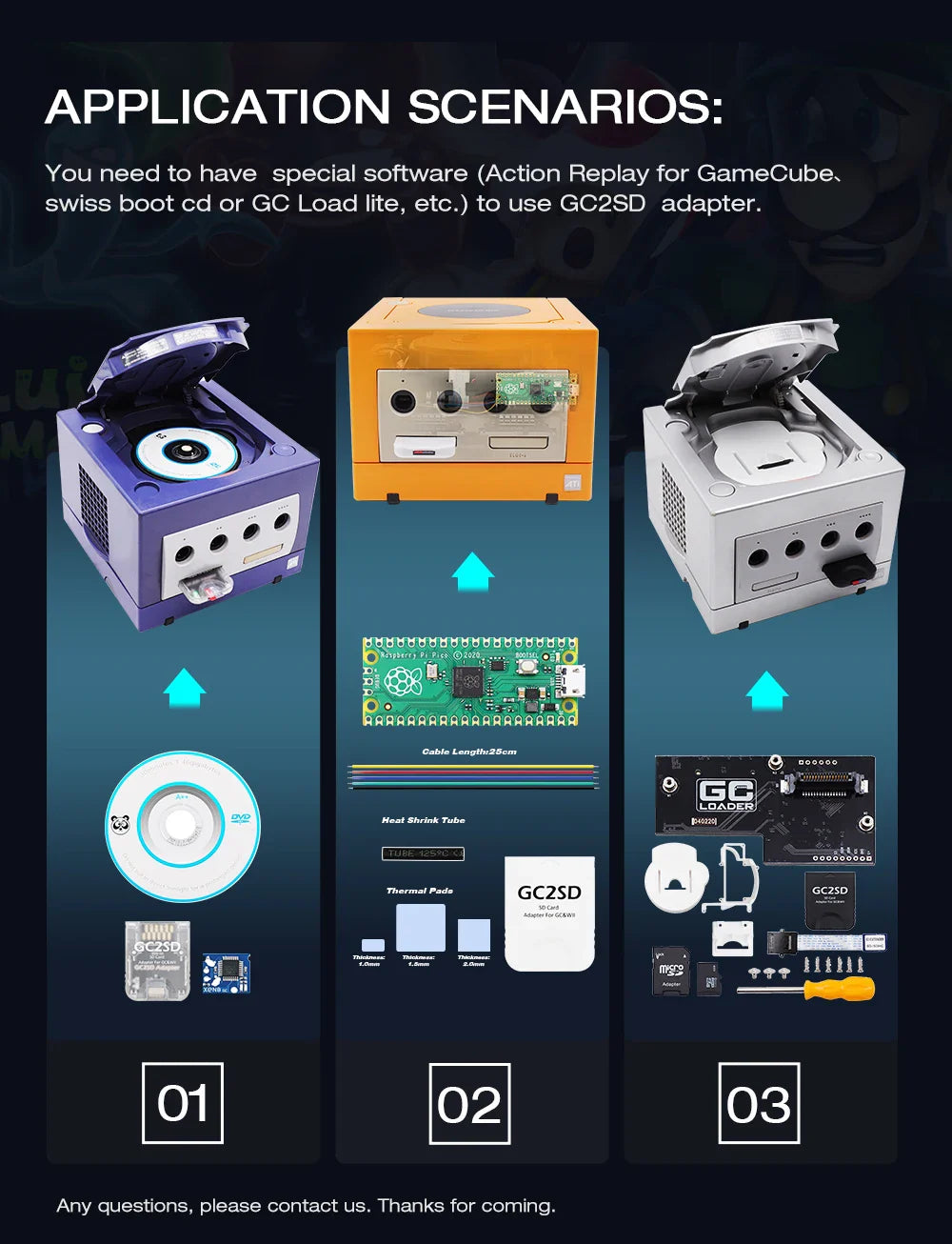 BitFunx GC2SD Micro SD Card Adapter – TF Card Adapter for Nintendo GameCube & Wii Console