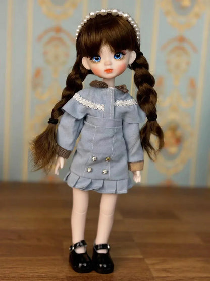 Sweet Doll 1/6 BJD Handmade 30cm Princess Doll – Makeup Doll for Girls Birthday Gift