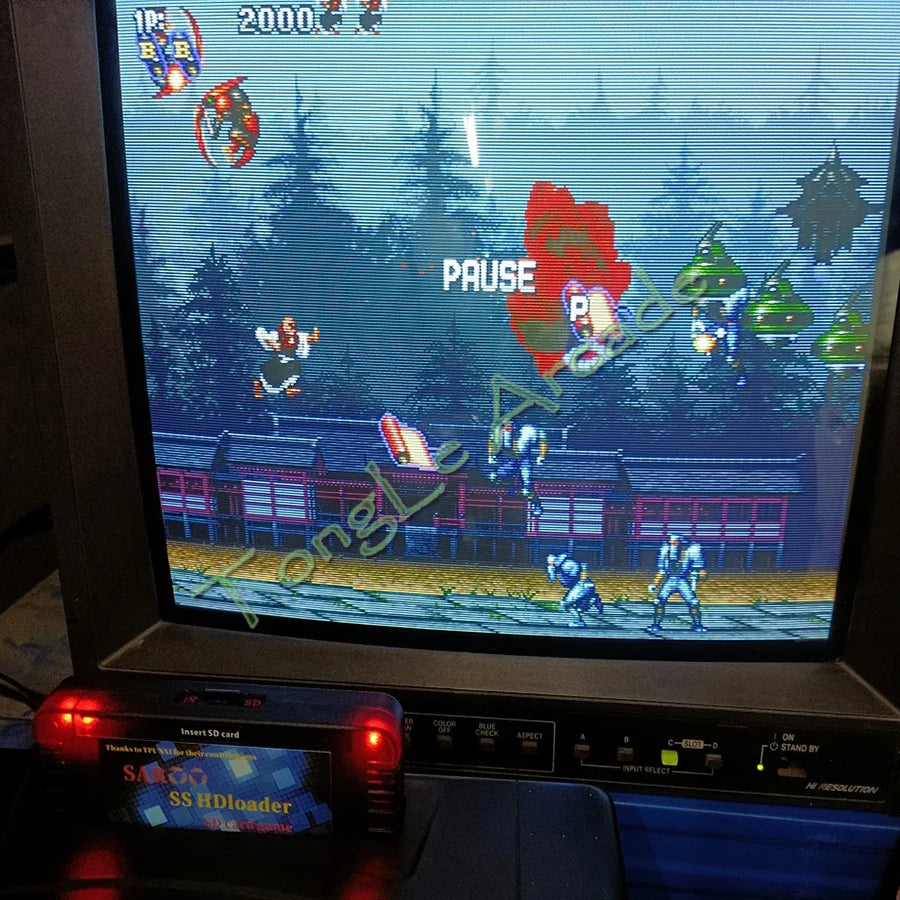 2025 V0.7 SAROO SS HDLoader Game Cartridge — SD/TF Card Support for Sega Saturn, Play Without CD