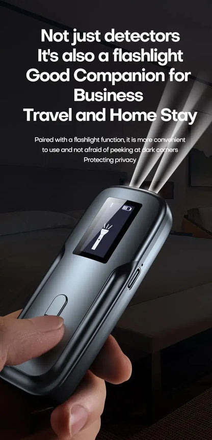 Hidden Camera & Spy Detector – RF/Bug Signal, IR Mode & Magnetic Field Scanning Device