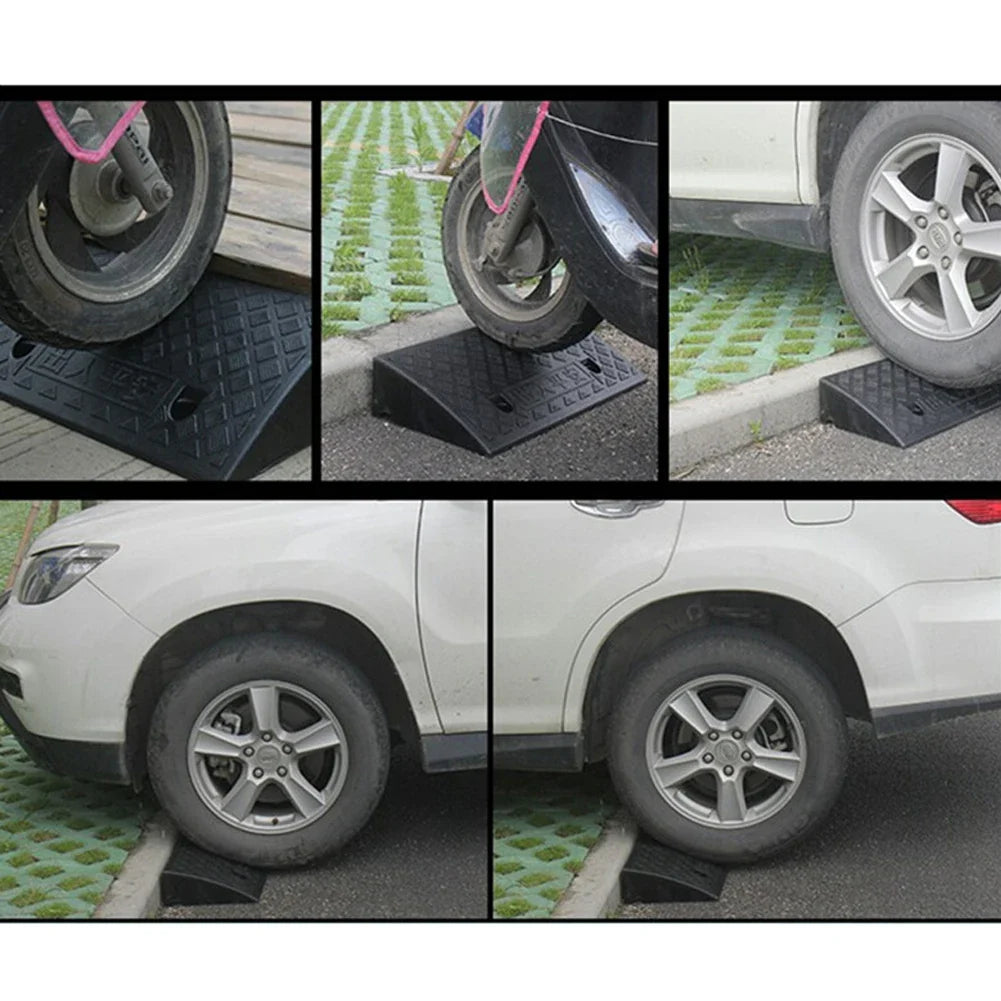 Plastic Non-Slip Curb Ramp – 30mm Threshold Ramp for Cars, Bicycles & Wheelchairs, Smooth Uphill Transition Access Ramp