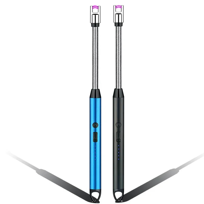 Rechargeable Electric Plasma Arc Lighter – Windproof USB Candle & BBQ Ignition Tool for Camping, Kitchen & Fireplace Use