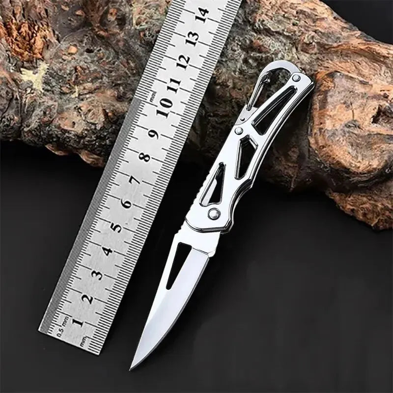 Folding Fruit Knife – Stainless Steel Outdoor Pocket Knife with Non-Slip Handle, Ideal for Kitchen Accessories