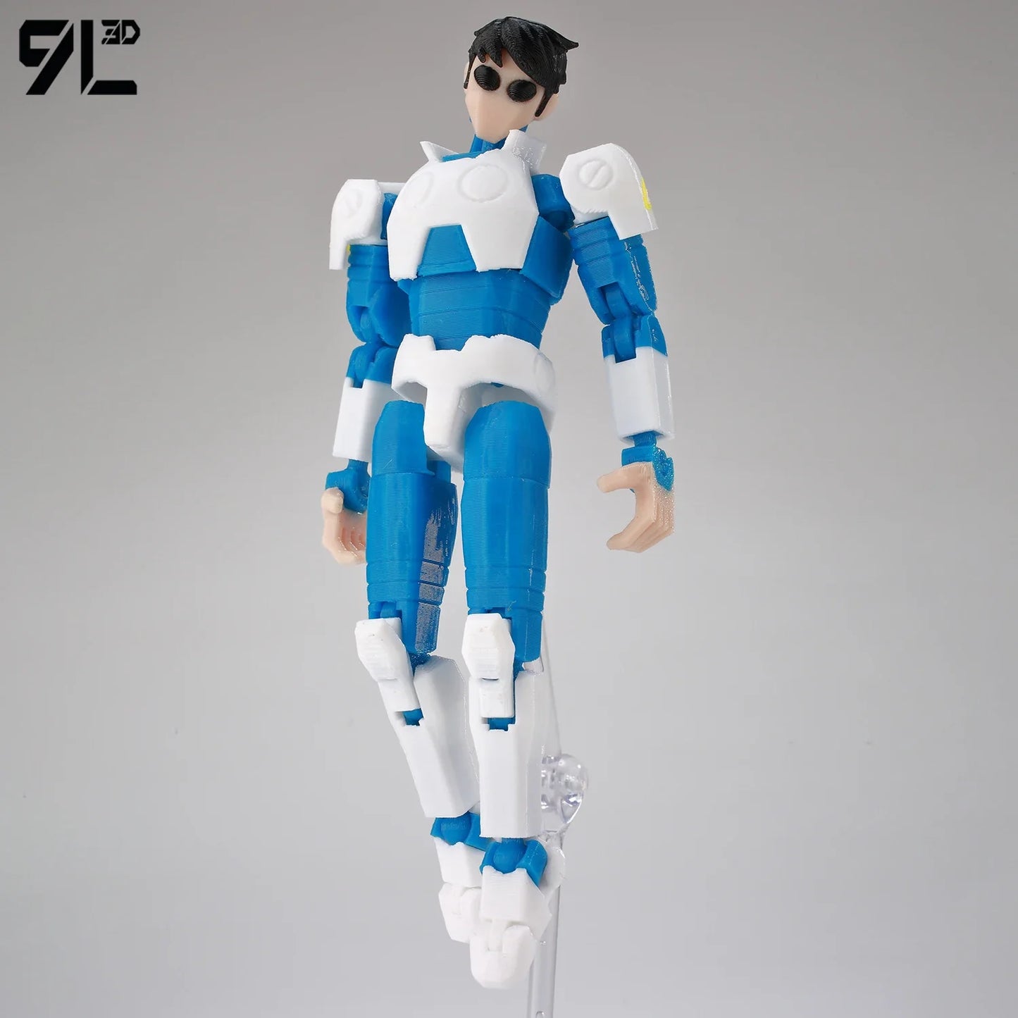9L 3D Printed Invincible Tech Jacker T13 Lucky13 Action Figure – Multi-Jointed Motorcycle Collectible Model Toy Titan13