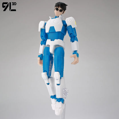 9L 3D Printed Invincible Tech Jacker T13 Lucky13 Action Figure – Multi-Jointed Motorcycle Collectible Model Toy Titan13
