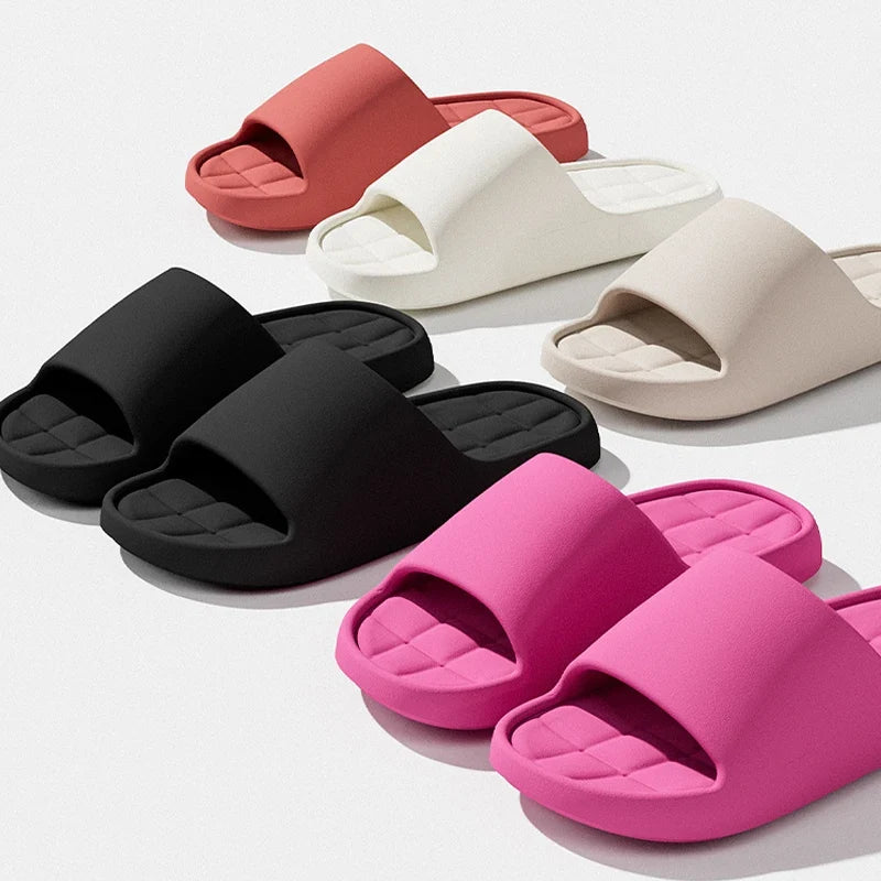 Men's Lightweight Summer Slides - Non-Slip Soft Sole Beach Sandals for Indoor & Outdoor Wear