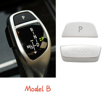 BMW Gear Shift Unlock Button Cover Sticker – Interior Trim Protection for 1–7 Series, X3–X6 (F20–F16 Models)