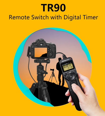 Camera Time Lapse Intervalometer — LCD Timer Remote Shutter Release for Canon, Nikon, Sony, Fujifilm, Olympus, Pentax