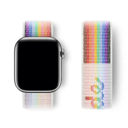 Sport Loop Strap for Apple Watch Band 40mm–49mm – Compatible with Series 3–10, SE & Ultra Adjustable Bracelet