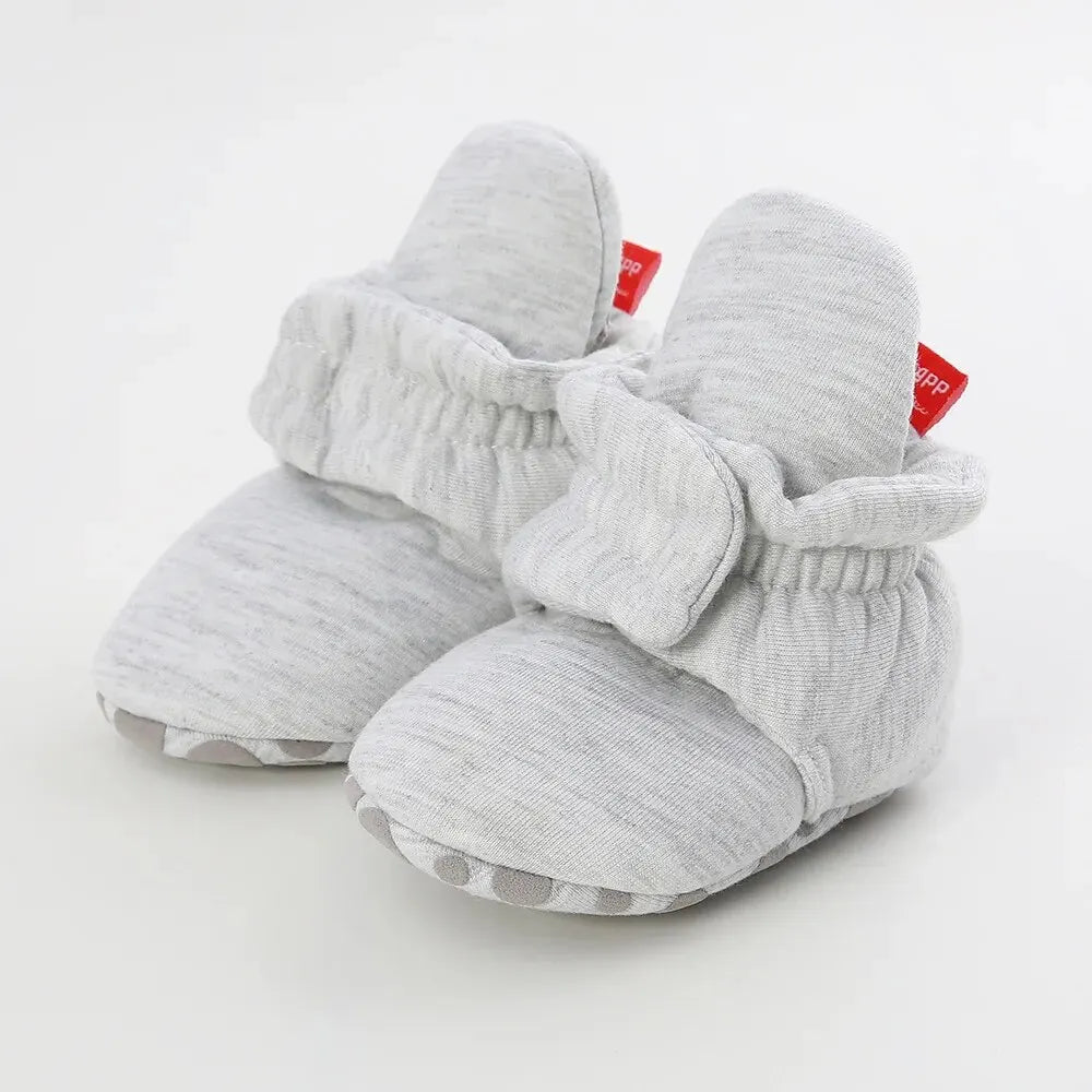 Meckior Baby Socks Shoes – Star Toddler First Walkers Booties, Soft Cotton Anti-Slip Shoes for Boys and Girls