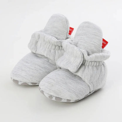 Meckior Baby Socks Shoes – Star Toddler First Walkers Booties, Soft Cotton Anti-Slip Shoes for Boys and Girls