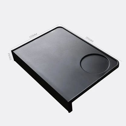 Anti-Skid Coffee Tamper Mat – Food-Grade Silicone Pad, Thickened Black Espresso Tamping Mat for Office, Bar & Café