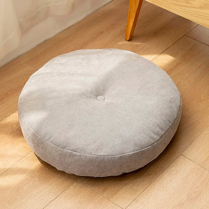 Solid Color Floor Seat Pillow – Round Meditation & Yoga Cushion for Sofa, Bed, Car Seat, and Pouf Mat
