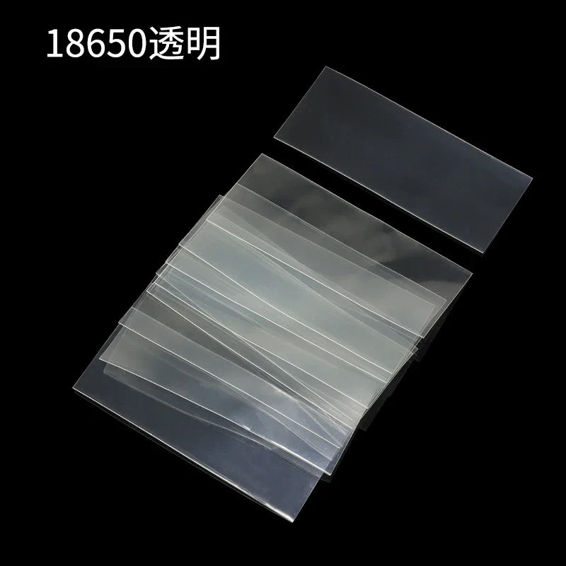 18650 PVC Heat Shrink Wrap Tubing – Pre-Cut Insulated Battery Sleeves (20/50/100pcs) Protective Shrink Film Cases