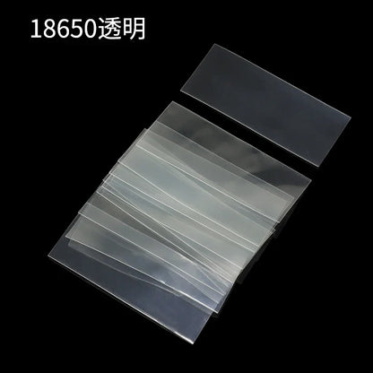 18650 PVC Heat Shrink Wrap Tubing – Pre-Cut Insulated Battery Sleeves (20/50/100pcs) Protective Shrink Film Cases