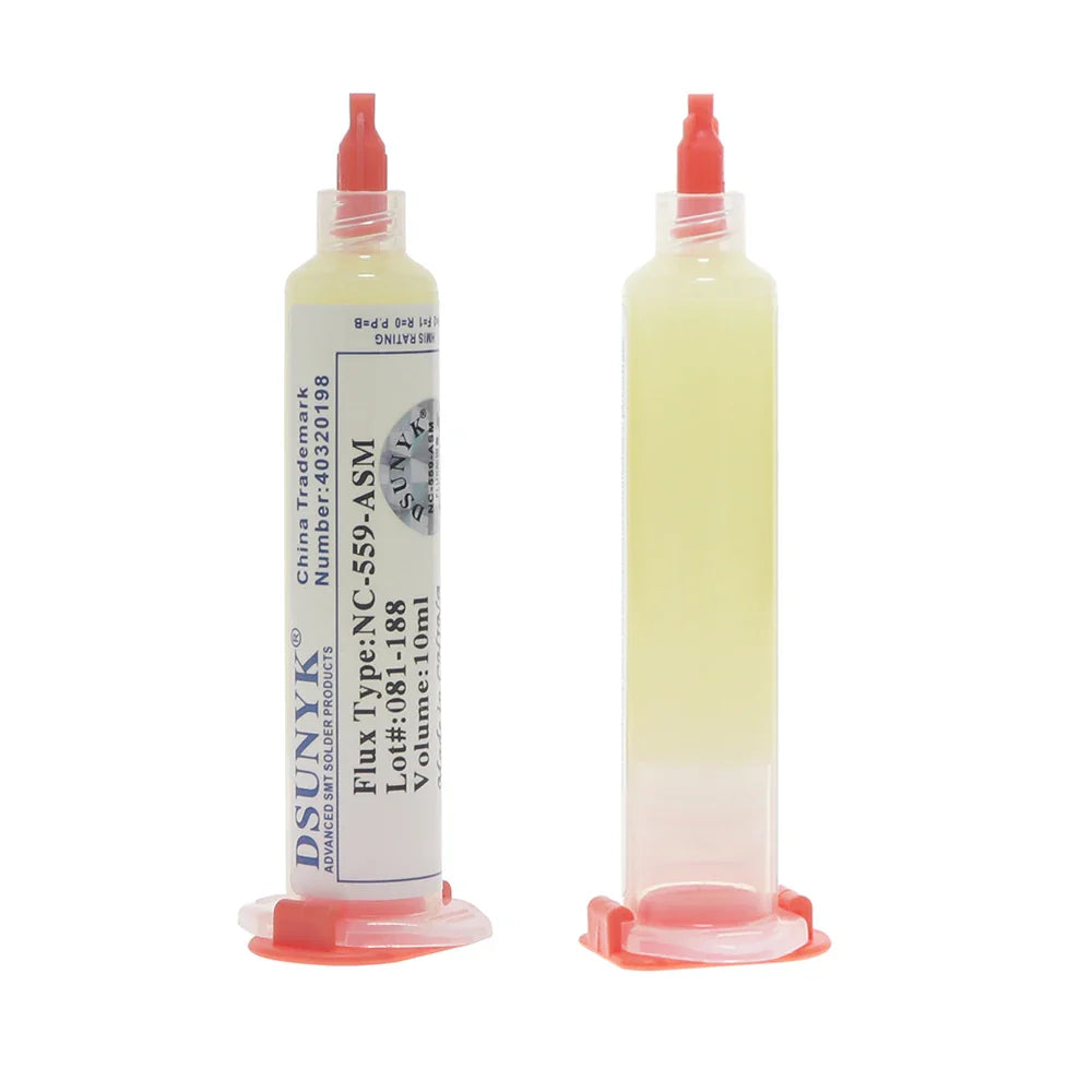 Original Amtech NC 559 Flux – 10ml Syringe for Soldering, BGA & SMD PCB Repair, Electronics Tools
