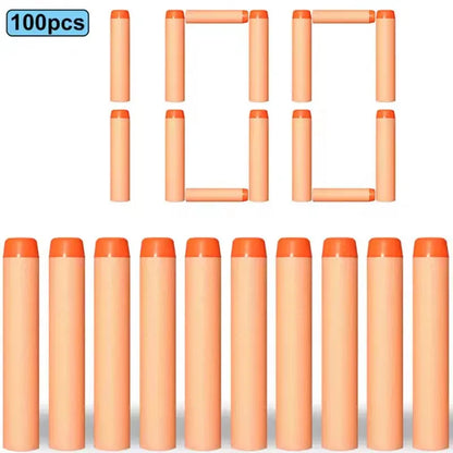 100/50PCS 7.2cm Foam Refill Darts for Nerf N-Strike Elite Blasters – Soft Bullet Toy Gun Accessories for Kids