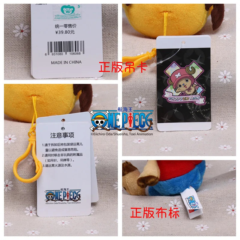 One Piece Plush Keychain Set — 14 Styles Including Tony Chopper, Luffy, Sanji, Sabo, Ace & Law | Anime Cartoon Stuffed Doll Pendant Gifts