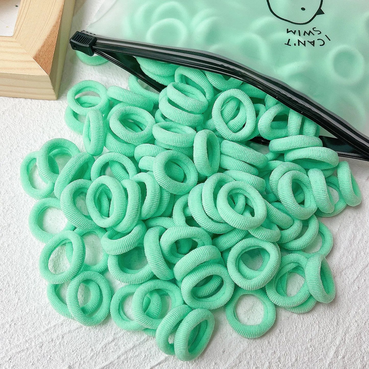 20/50PCS Kids Elastic Hair Bands – Girls Sweets Scrunchie Rubber Bands for Children Hair Ties & Headbands
