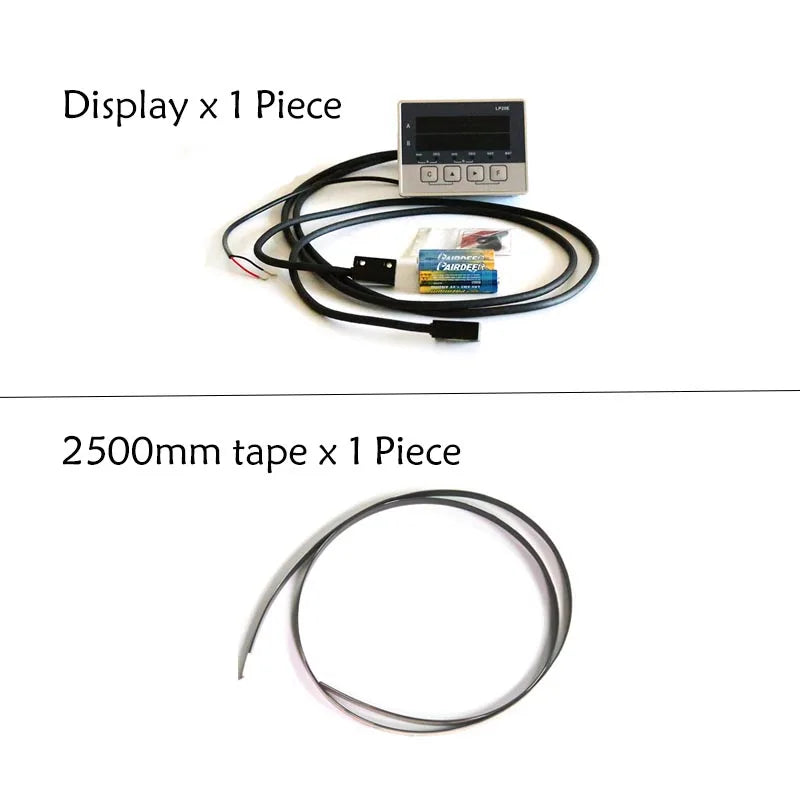 LP20E 2-Axis Digital DRO Magnetic Sensor — Displacement Readout Scale for Woodworking & Position Measurement