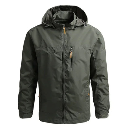 Men's Waterproof Windbreaker Jacket - Autumn Winter Outdoor Hiking Camping Fishing Casual Baseball Coat