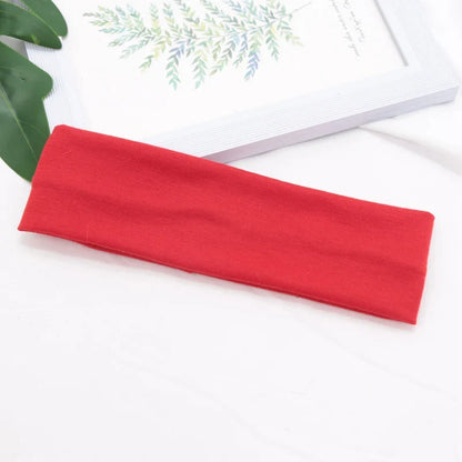 Elastic Cotton Hairband – Solid Fashion Headbands for Women & Men, Running, Yoga & Makeup Accessories