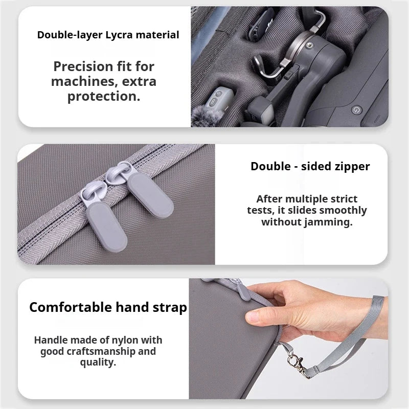 DJI Osmo Mobile 8P Carrying Case - Protective Storage Bag for OM8P Handheld Gimbal & Accessories