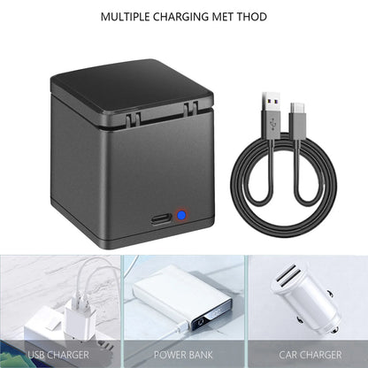 2280mAh Battery for GoPro Hero 13 – with 3-Slot Box Charger, GoPro Hero 13 Black Camera Accessories