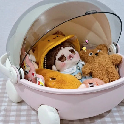 Labubu Baby Stroller Storage Box & Space Module Doll Cradle — Doll Bed Furniture & Accessories for Labubu Dolls