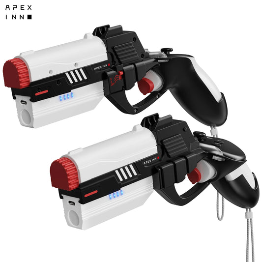 APEXINNO Gun Stock Controller Grip Cover – Electric Pistol Style for Meta Quest 3 & Oculus Quest 3S VR Controllers