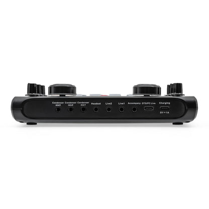 HD X60 Professional Sound Card – English Version Audio Mixer for Karaoke, KTV, Singing, and Live Broadcast