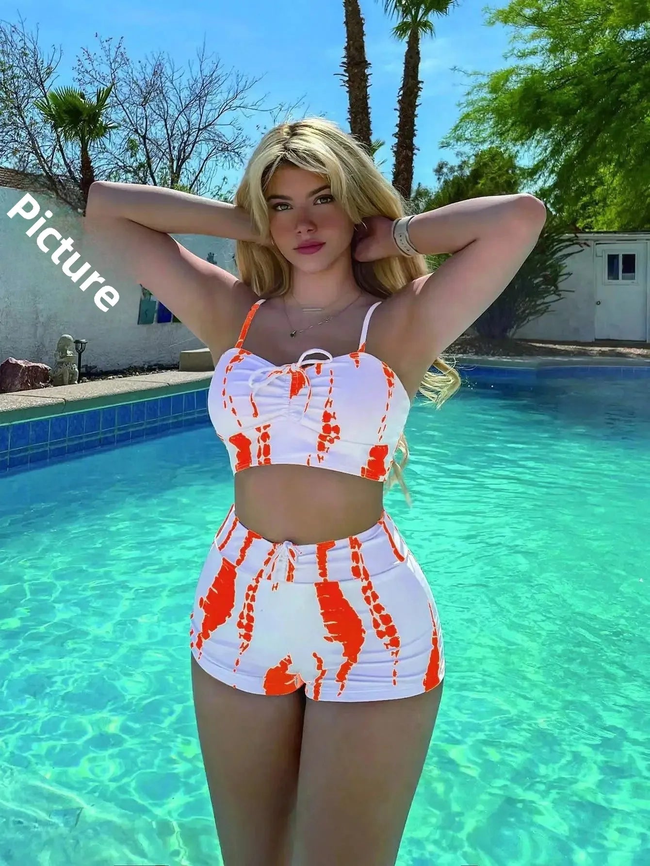 Women’s High-Waist Bikini Set - Sexy Trendy Two Piece Swimsuit Flat Angle Beach Swimwear