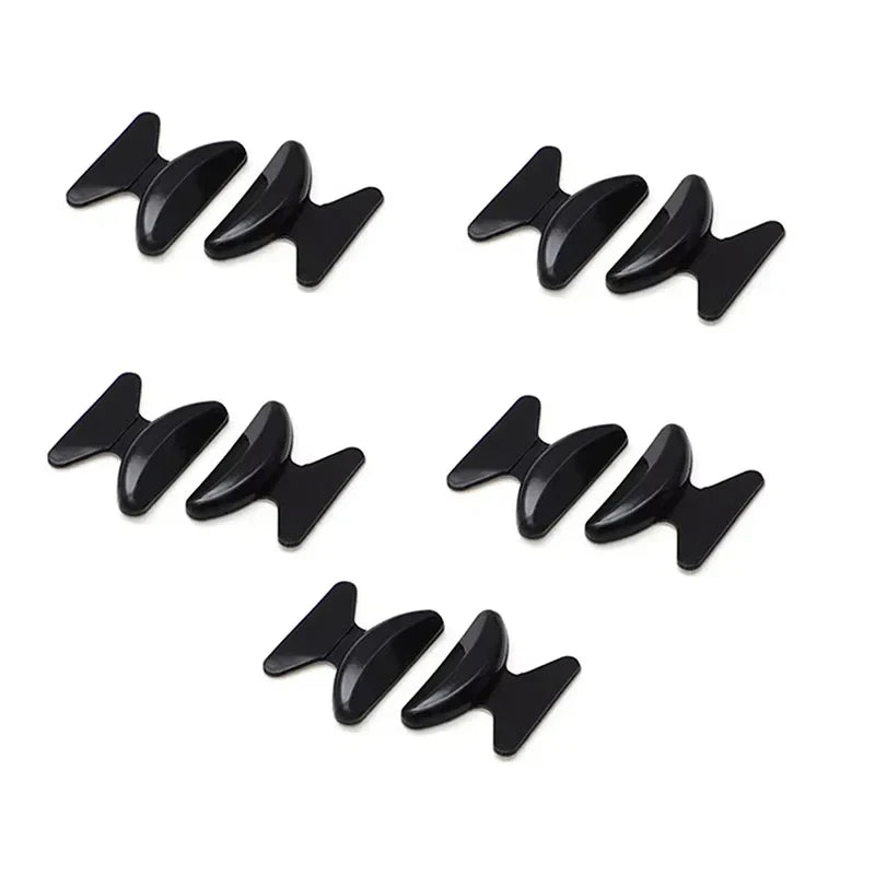 5 Pairs Silicone Anti-Slip Eyeglass Nose Pads – Butterfly Style Nose Rest with Height Lift & Comfort Support for Glasses