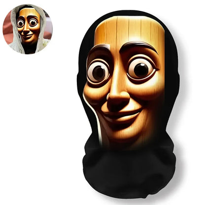TungTungTung Sahur 3D Printed Full Face Mask - Mesh Cosplay Prop Funny Party Costume Accessory