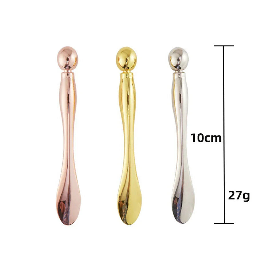 Metal Face Massage Stick — Anti-Wrinkle Eye Cream Applicator & Mask Mixing Spatula for Facial Care