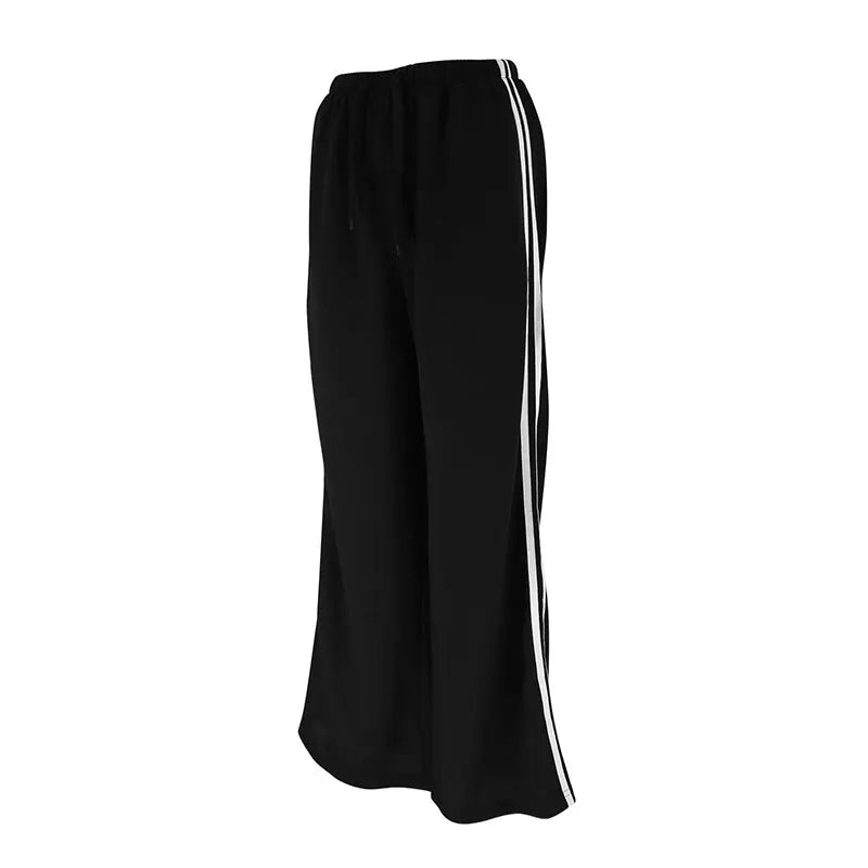 New Women’s Summer Pants – Versatile Straight Loose Casual Slim Streetwear Trousers with Stripes