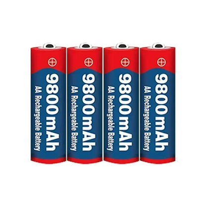 1.5V AA 9800mAh Rechargeable Battery – High-Quality Original AA for LED Lights, Toy Cameras, Microphones