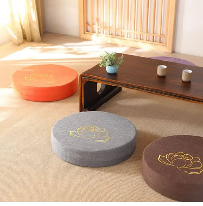 40x6cm Yoga Meditation Cushion – Firm PEP Backrest Pillow, Japanese Tatami Mat, Removable & Washable