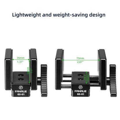 FANAUE GS-01 Saddle Mount Rifle Clamp Adapter – Hunting Tripod with Arca Swiss QR Plate