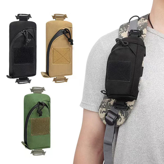 Tactical Molle Pouch Shoulder Strap Bag: Military EDC Tool Phone Holder - Outdoor Hiking Hunting Waist Pack Backpack Accessory