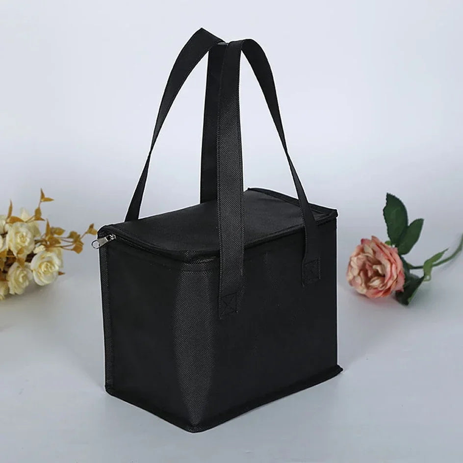 Portable Insulated Lunch Cooler Bag – Folding Thermal Food & Drink Carrier for Picnic and Beer Delivery