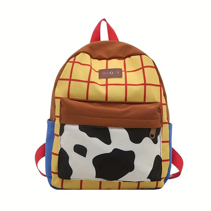 Toy Story School Backpack - Durable Nylon Bag with Adjustable Straps & Zipper Closure
