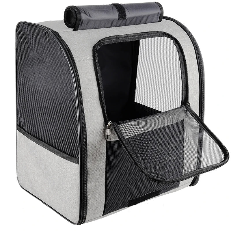 Lightweight Breathable Cat Backpack Carrier – Portable Travel Bag for Cats, Dogs & Small Pets